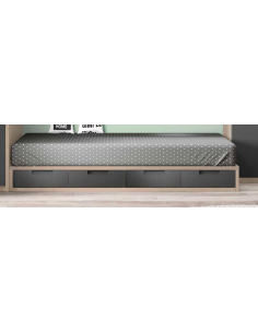 Compacto bajo cuatro baúles