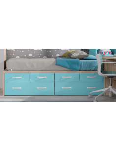 Compacto liso con cajones