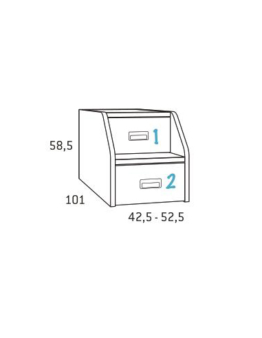 Escalera puerta y cajón para compactos
