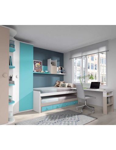 Estantería colgante abierta puerta...