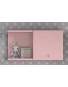 Estantería colgante abierta...