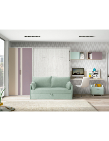 Encimera escritorio recta volada alta