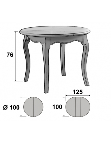 Mesa Comedor Redonda Extensible