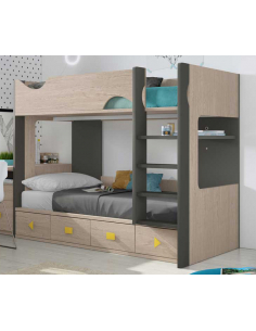 Litera bicolor con formas y...