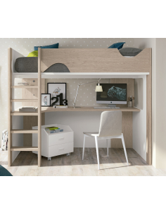 Litera bicolor con encimera...