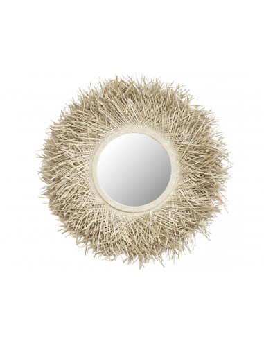 Espejo Decorado Pandan Natural Pequeño