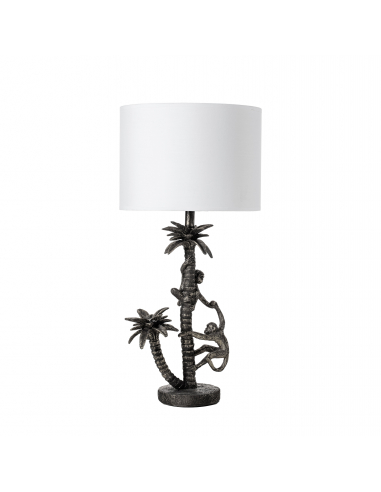 Lámpara sobremesa resina jungla plata...