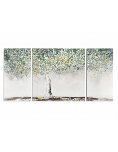 Set 3 Tríptico árbol pan de oro