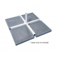 Losa de cemento pie parasol 50 x 50 cm de 30 kg