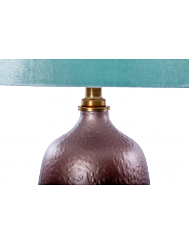 Lámpara sobremesa granate y azul