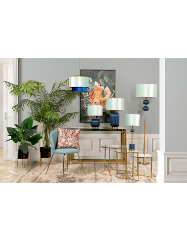 Lámpara de techo azul