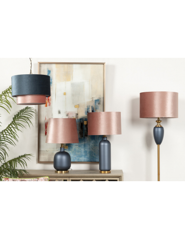 Lámpara de techo azul y rosa