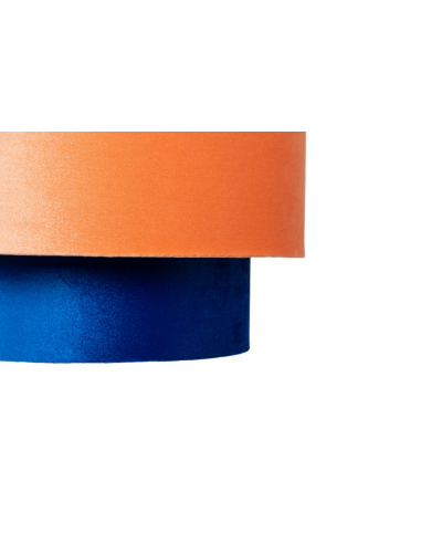 Lámpara de techo naranja y azul