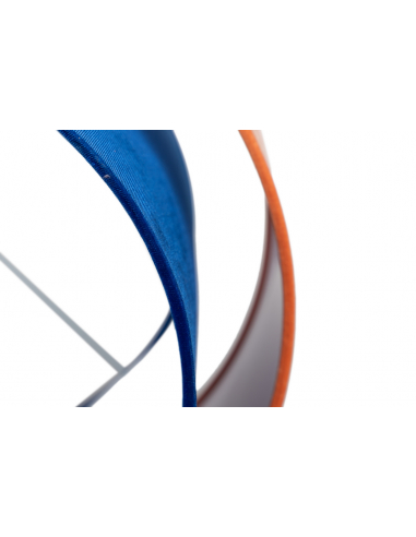 Lámpara de techo naranja y azul