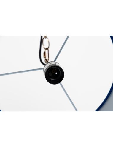 Lámpara de techo naranja y azul