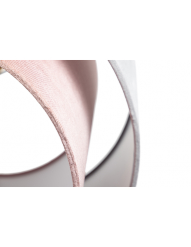 Lámpara de techo gris y rosa