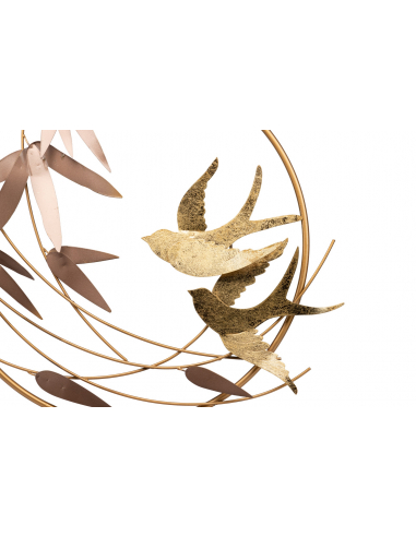 Figura metal golondrinas