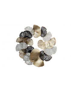 Adorno pared metal flores...
