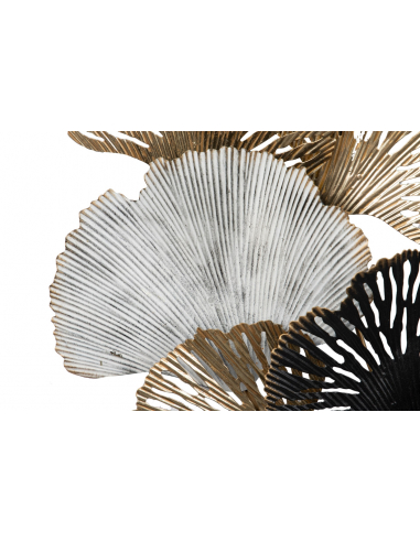 Adorno pared metal flores círculo Adorno pared metal flores círculo