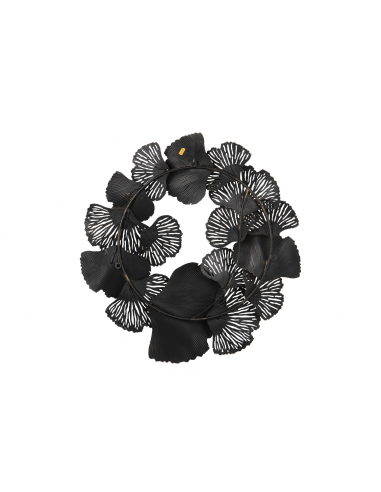 Adorno pared metal flores círculo Adorno pared metal flores círculo