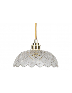 Lámpara techo cristal y metal