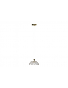 Lámpara techo cristal y metal 2