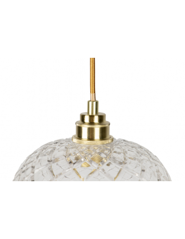 Lámpara techo cristal y metal