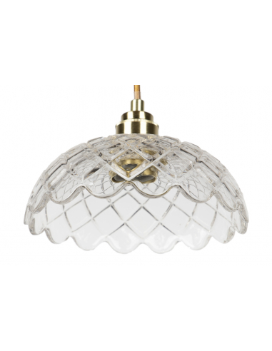 Lámpara techo cristal y metal