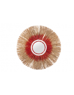 Espejo algas rojo grande