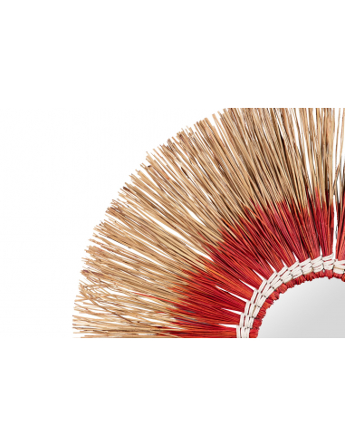 Espejo algas rojo grande