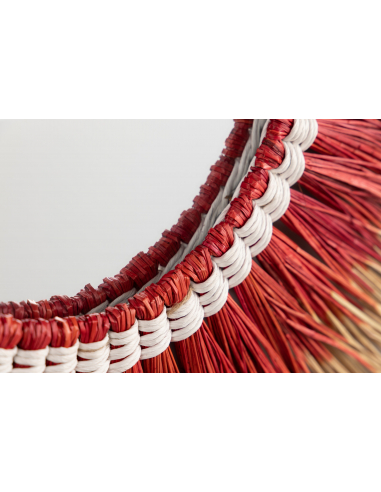 Espejo algas rojo grande