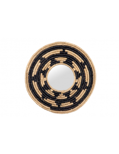 Espejo algas negro y natural