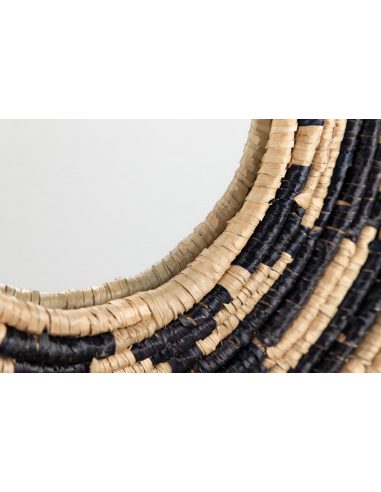 Espejo algas negro y natural