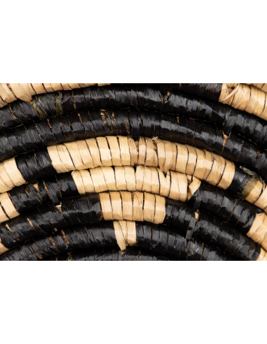 Espejo algas negro y natural flor