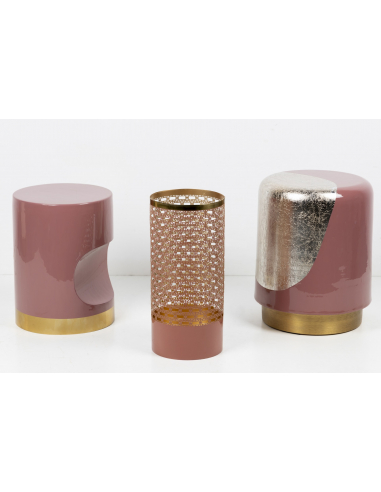 Taburete metal granate Taburete metal granate