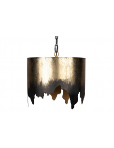 Lámpara techo metal dorada...