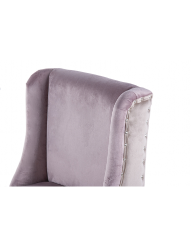Taburete cocina lila y gris tirador