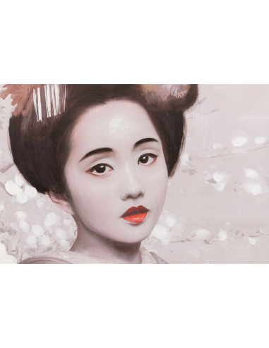 Cuadro Geisha almendro