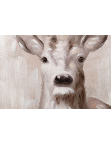 Cuadro lienzo ciervo retrato