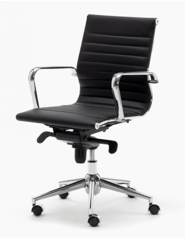 Silla de oficina LONDRES negro ruedas Silla de oficina LONDRES negro ruedas