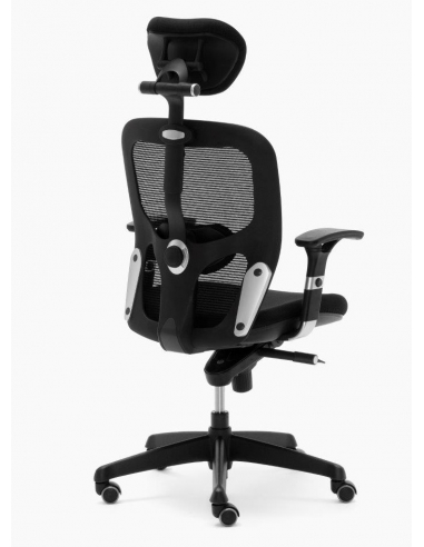 Silla de oficina BOSTON negro cabecero