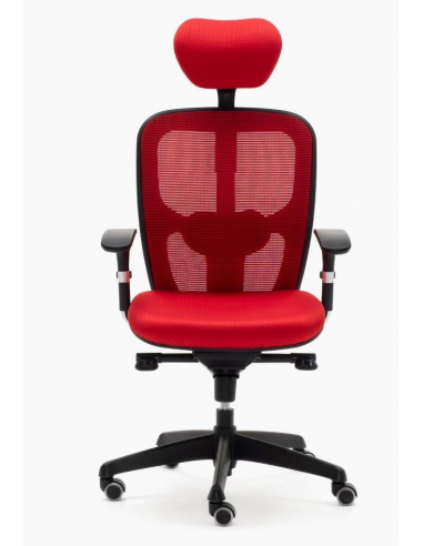 Silla de oficina BOSTON rojo cabecero