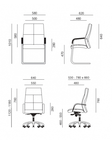 Silla de oficina DUBLÍN ruedas Silla de oficina DUBLÍN ruedas