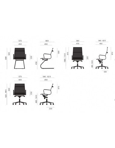 Silla de oficina BERLÍN ruedas negro Silla de oficina BERLÍN ruedas negro