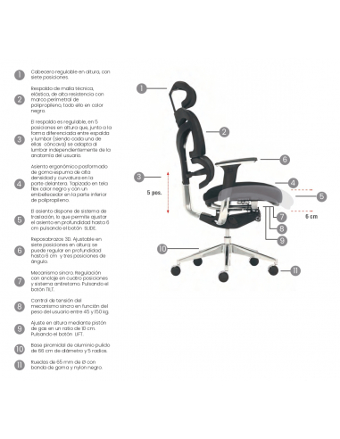 Silla de oficina NEW ERGOSTONE Silla de oficina NEW ERGOSTONE
