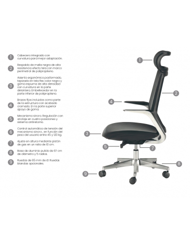 Silla de oficina TOKIO