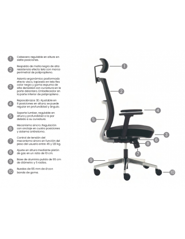 Silla de oficina ATLANTA