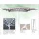 Parasol Aluminio y Acero 2,5 x 2,5 m