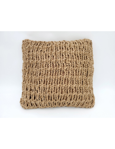 Cojín trenzado yute