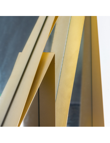 Espejo Dorado Triangular Kodie Mediano